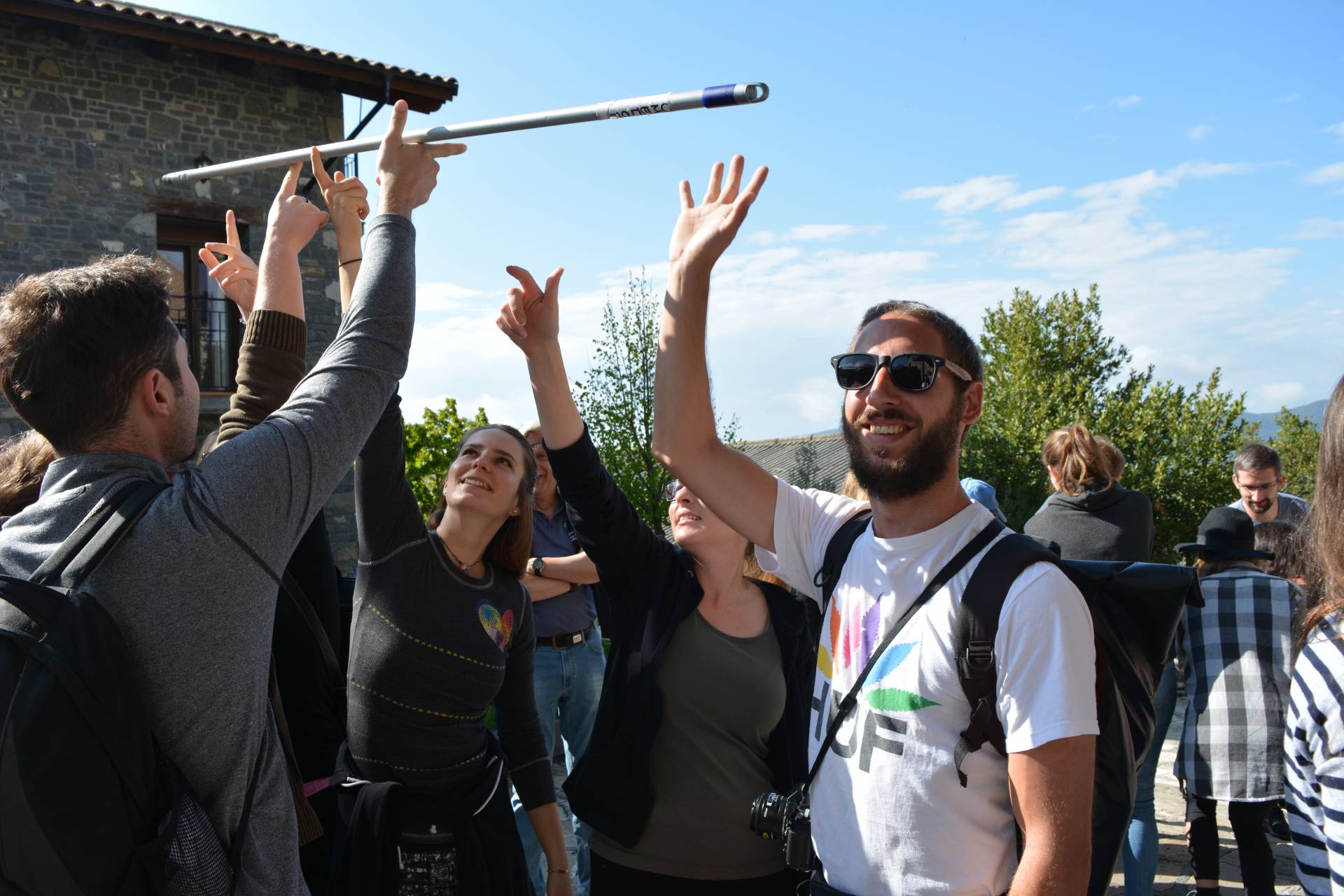 Teambuilding im idyllischen Dorf Larrés, Foto: Florian Appel 