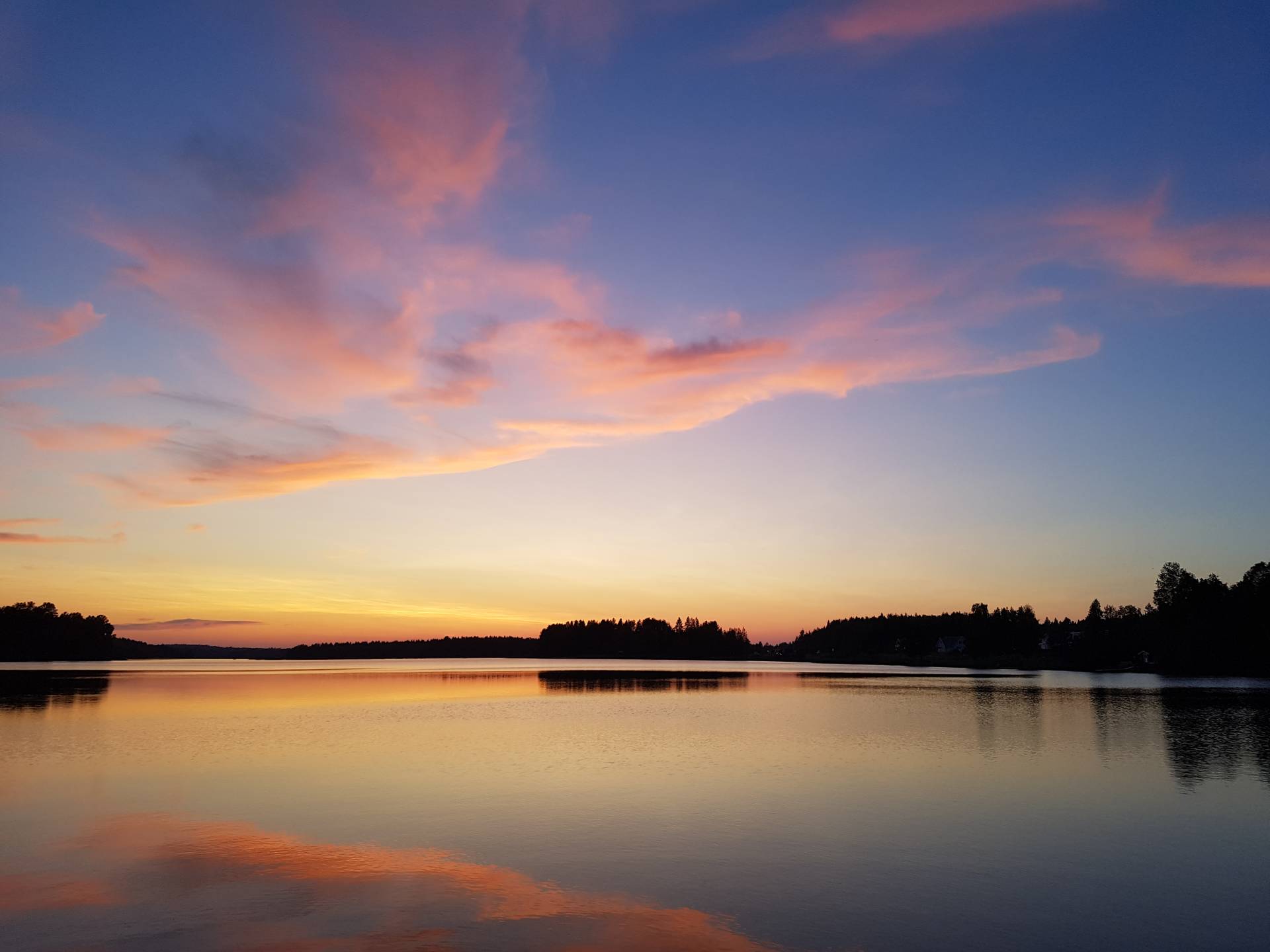 Sonnenuntergang in Lulea