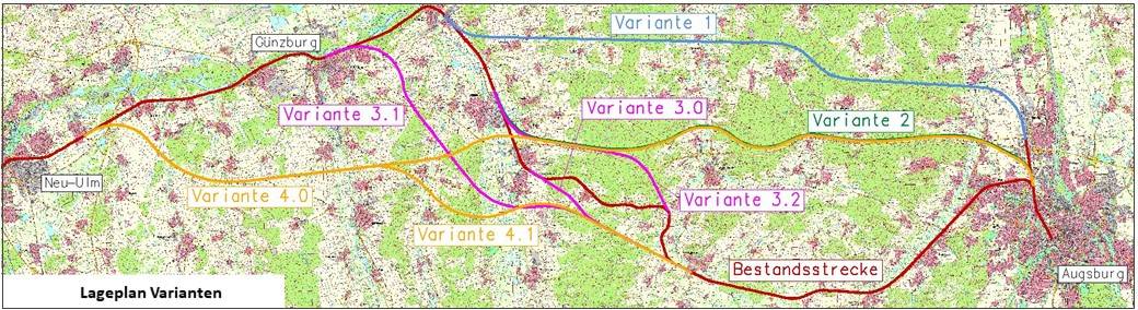 Lageplan Varianten