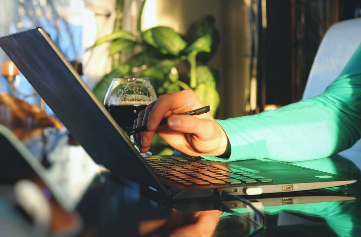 Touchscreen mit Stift