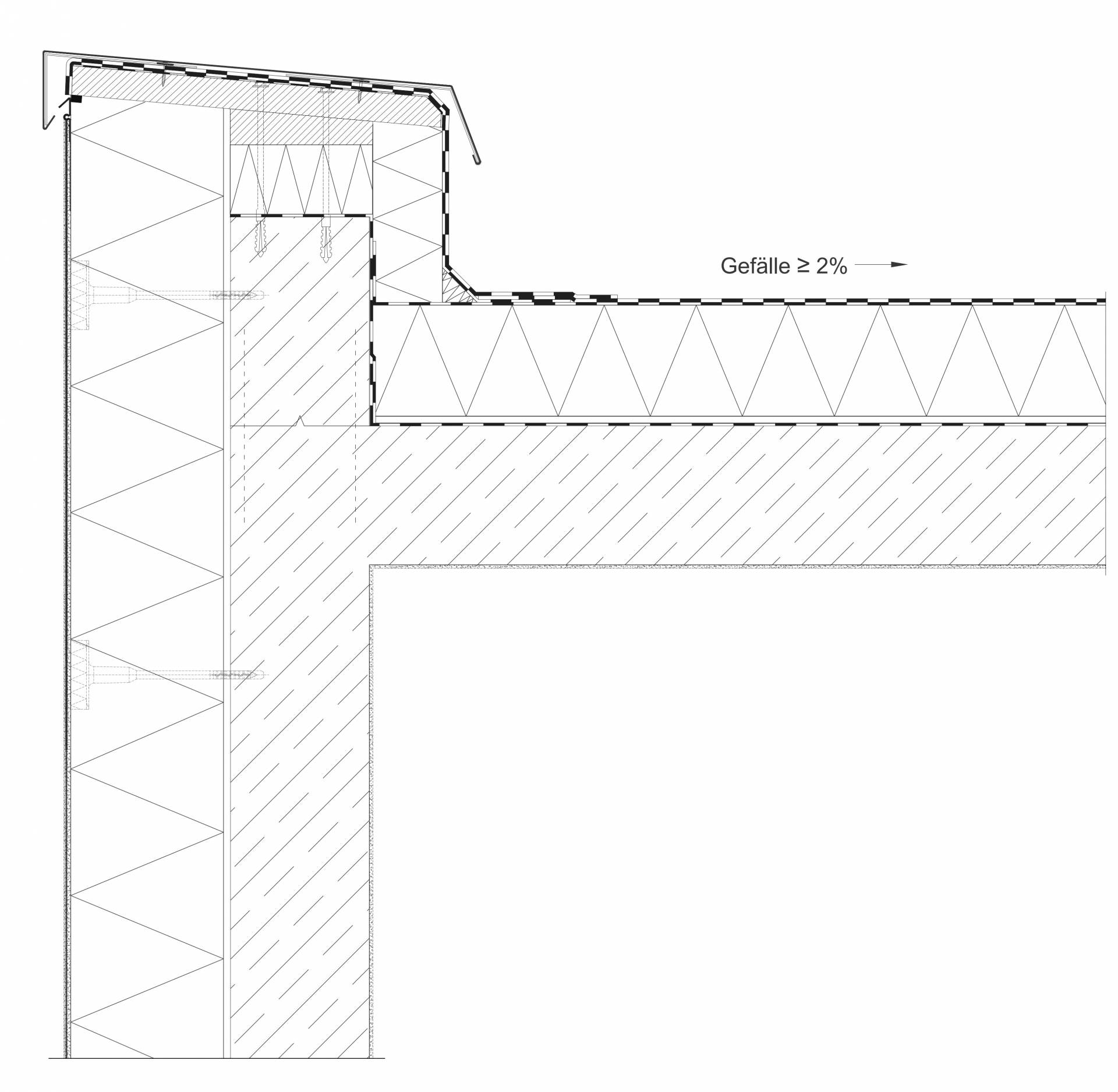 Ausgearbeitete Lösung der Baukonstruktion 