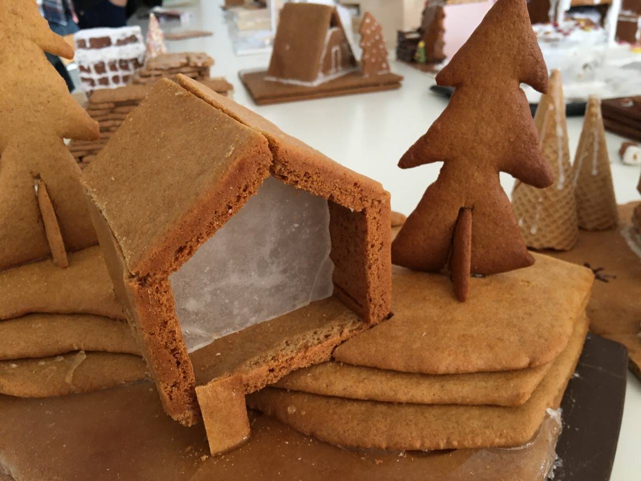 Kleine Kiste mit Lebkuchen erstellt