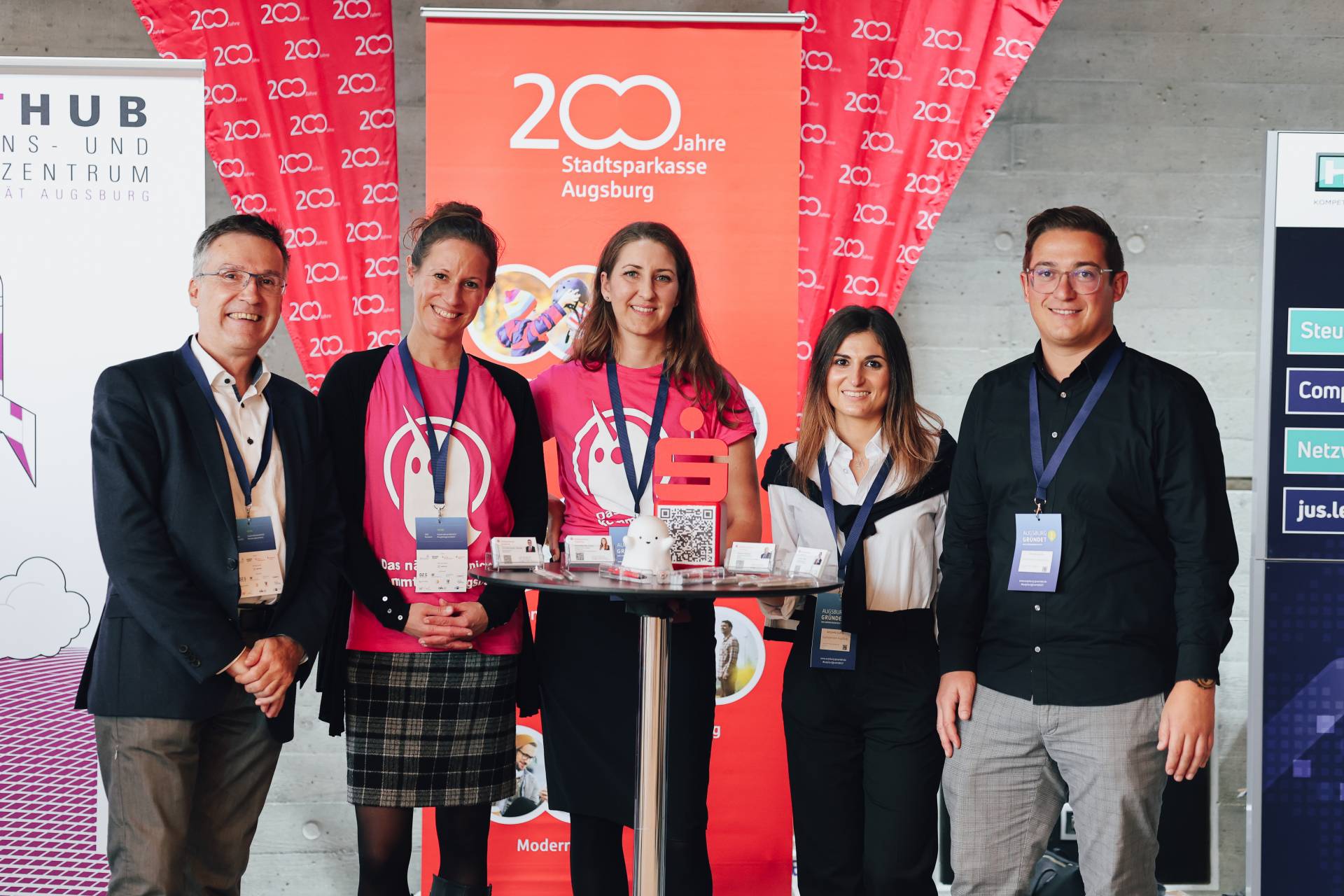 Christian Steimer, Laetitia Ory, Barbara Tezel, Antonella Rita-Gullino und Manuel Jakob (v.l.)