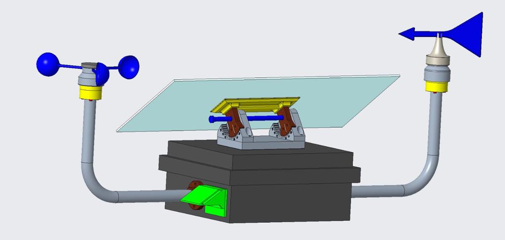 Winkeleinstellung Solarmodul-Verwendung