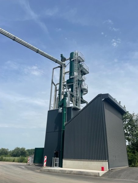 Holzstaubaufbereitungsanlage bei Schweiger Straßenbau 