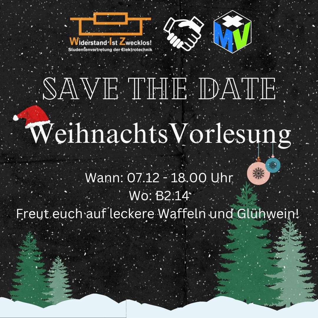 Save the Date: Weihnachts-Vorlesung am 07.12.2023 im B2.14