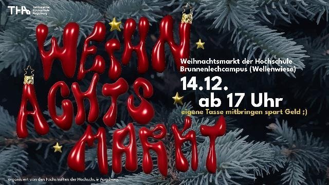 Collage zum THA-Weihnachtsmarkt der Fachschaften