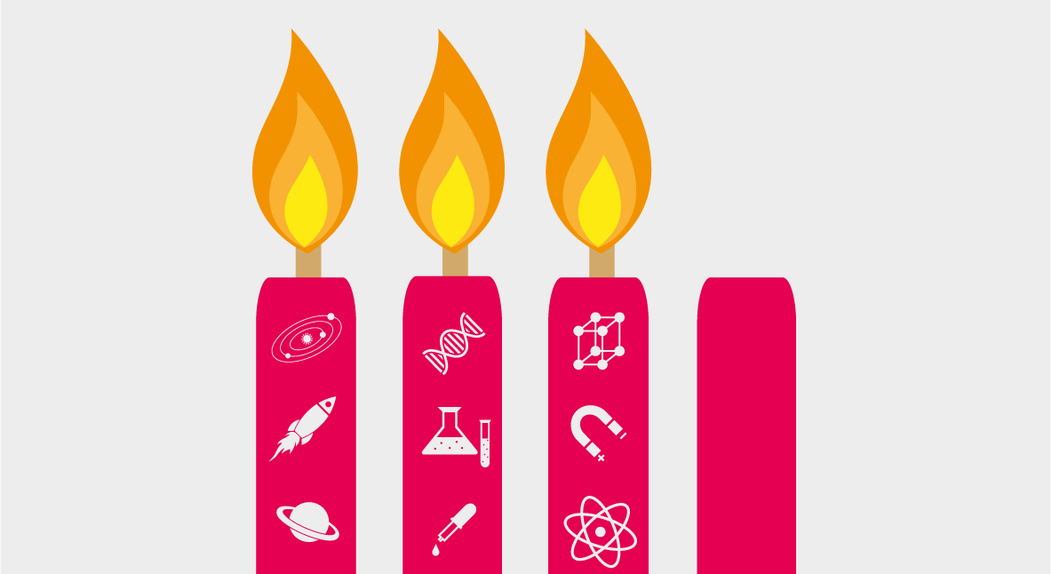 Drei Adventskerzen Drei Adventskerzen