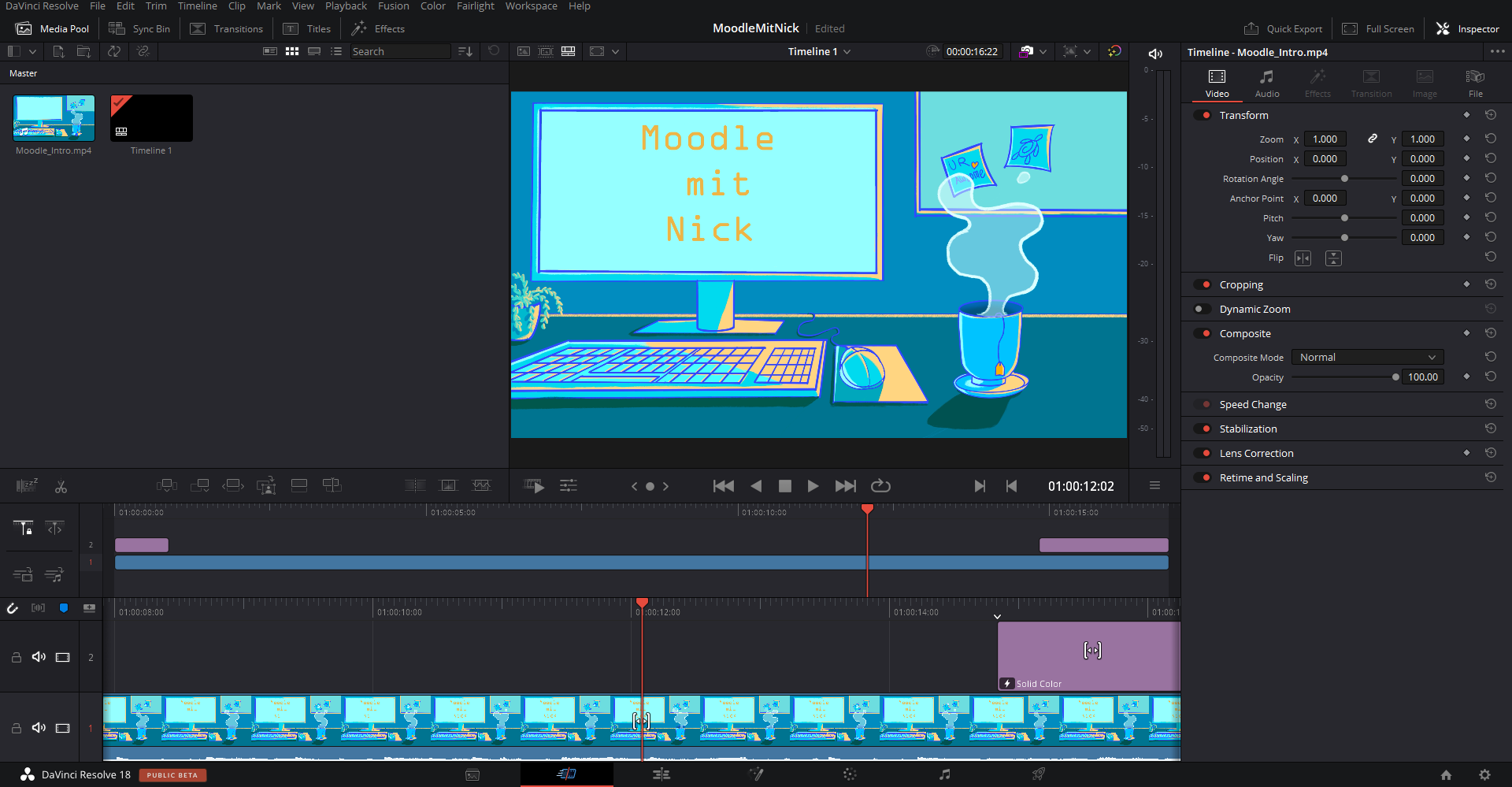 Davinci Resolve Screenshot