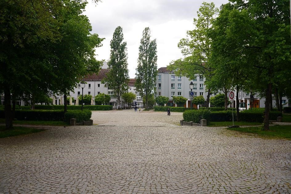 Abbildung 1: Der Europaplatz im Augsburger Univiertel