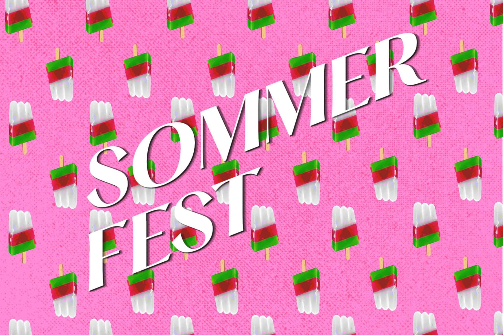 Dolomiti Eis auf pinkem Hintergrund: Einladung zum Sommerfest 12. Juli Fakultät für Architektur und Bauwesen
