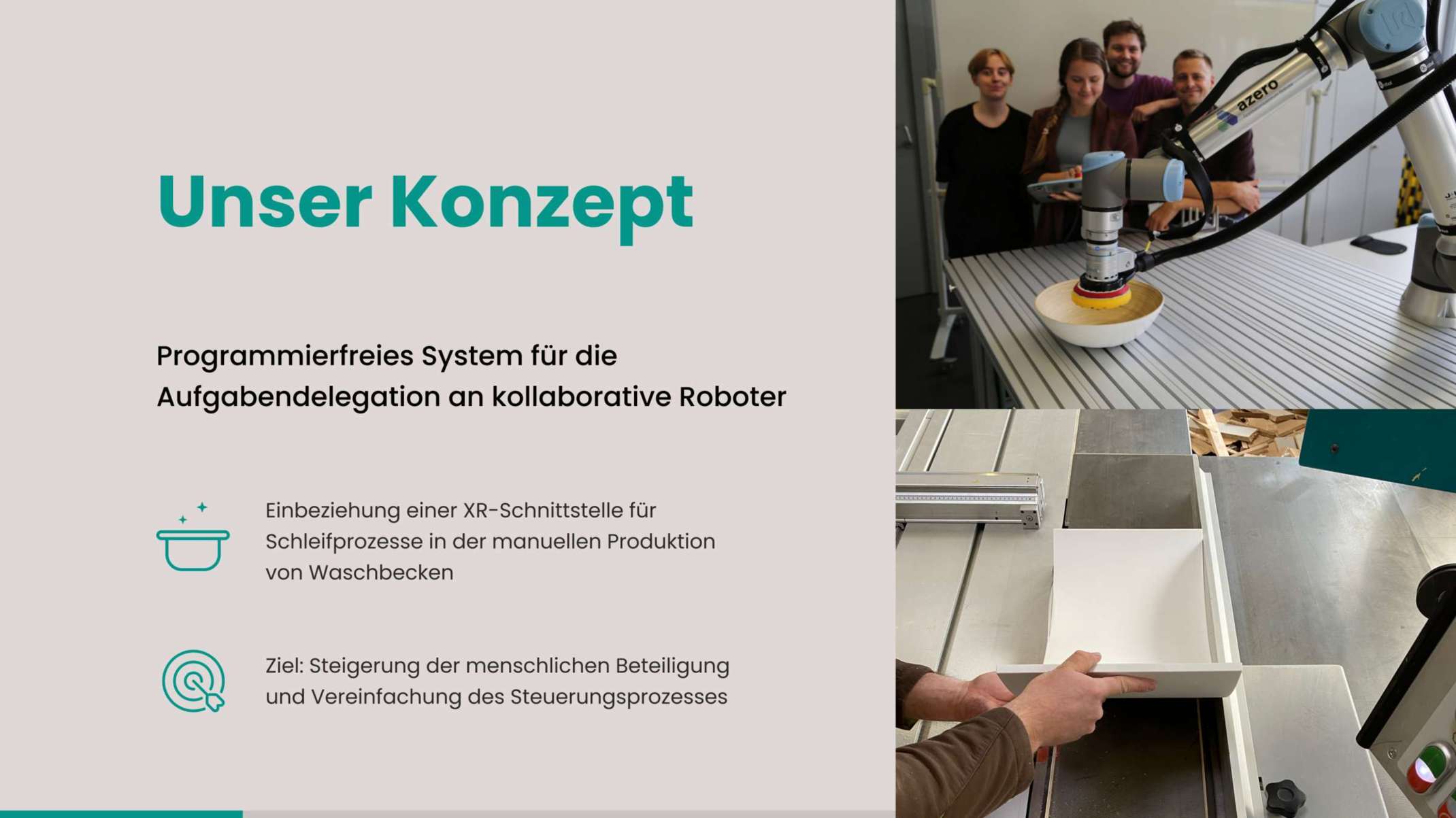 Präsentation der Cobots