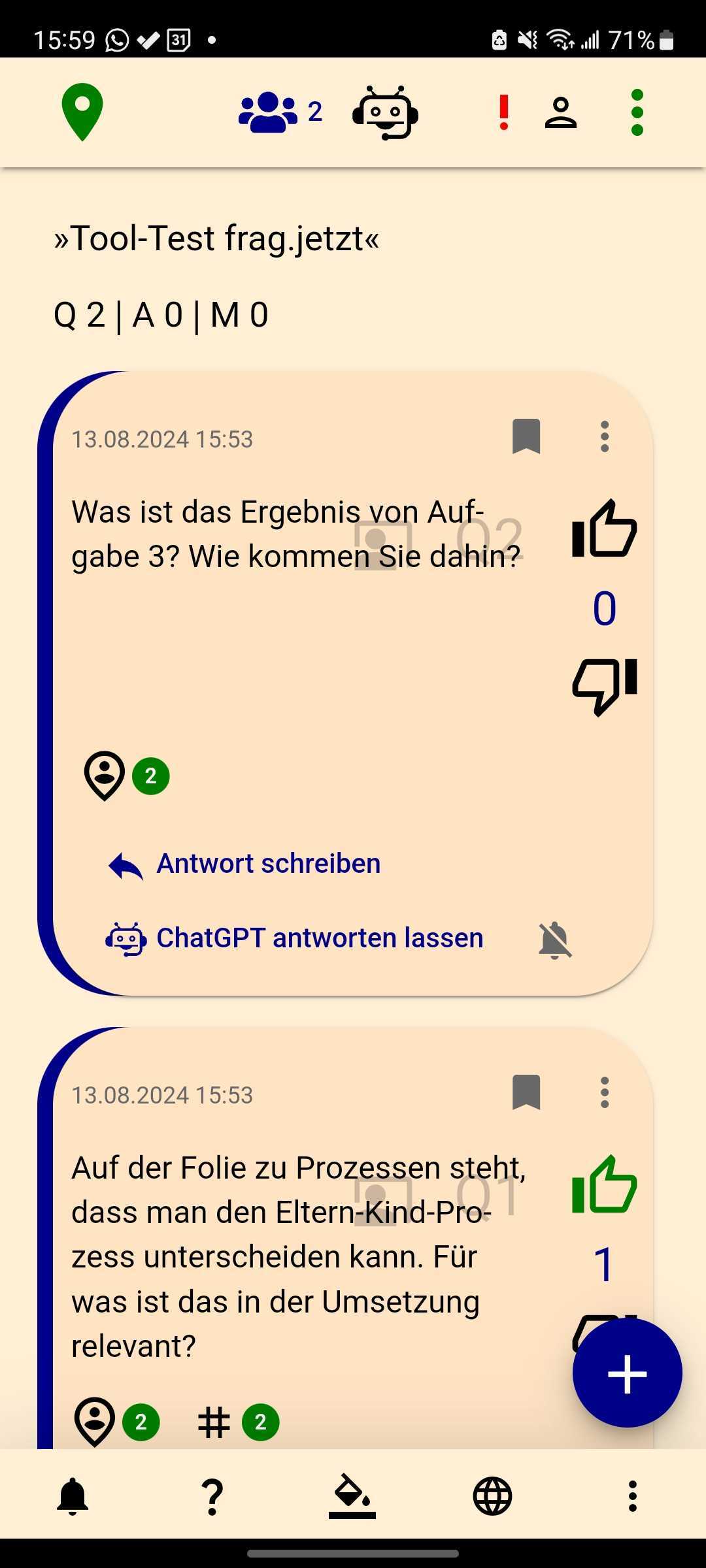 Q&A-Übersicht