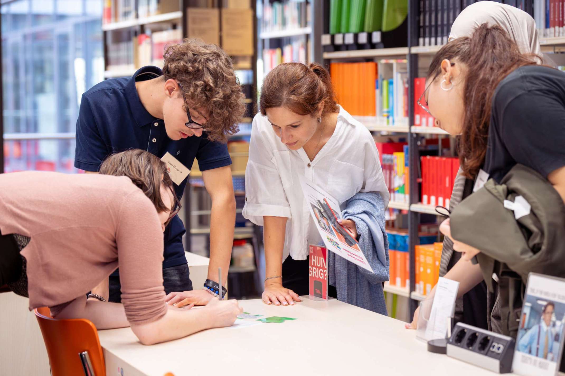 Führung durch die Bibliothek