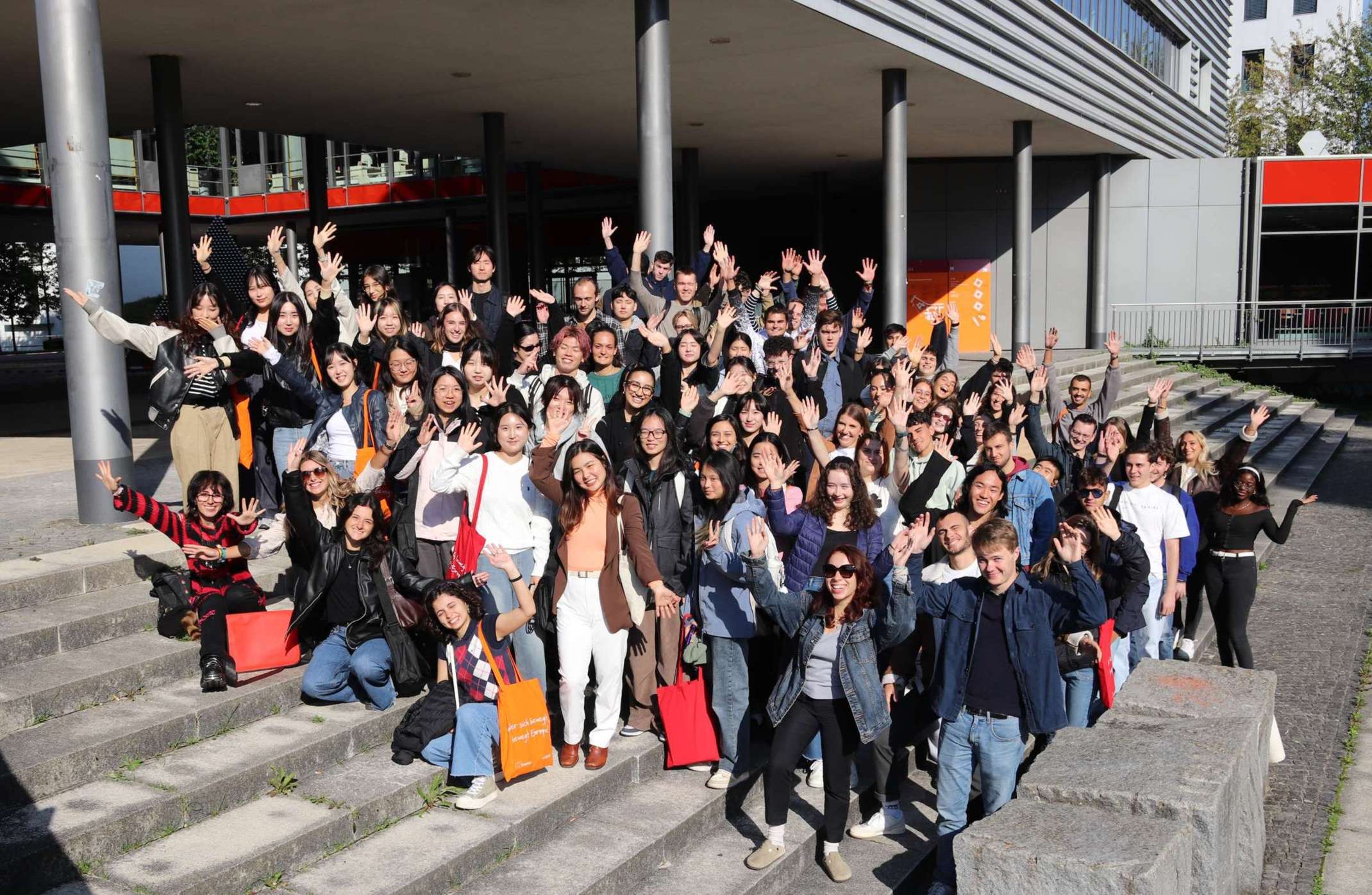 90 internationale Studierende bei der Welcome Week