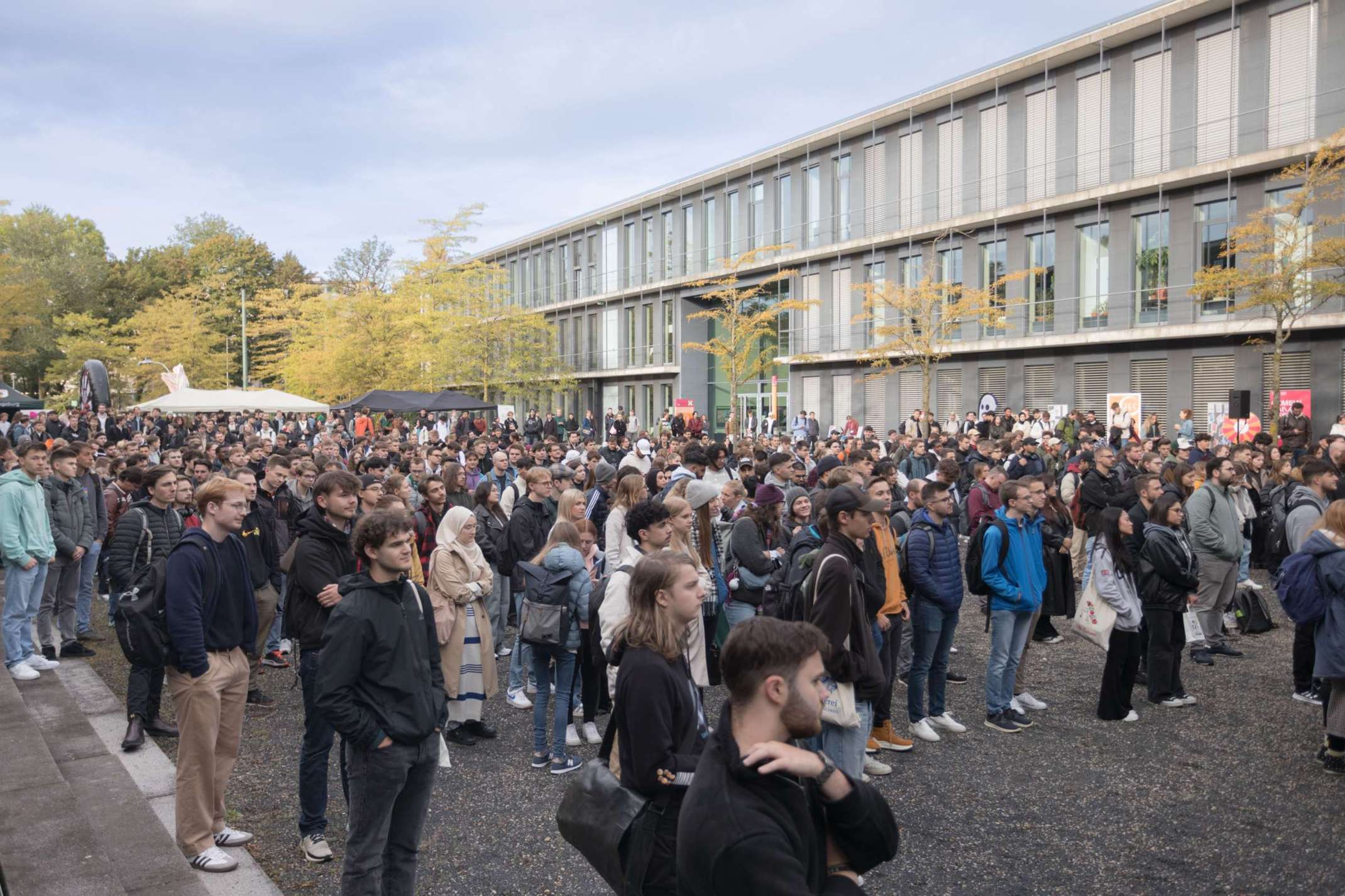 Erstsemesterbegrüßung auf dem Campus am Roten Tor.