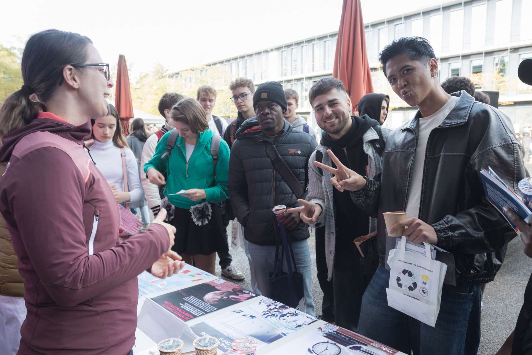 Erstsemesterbegrüßung auf dem Campus am Roten Tor.