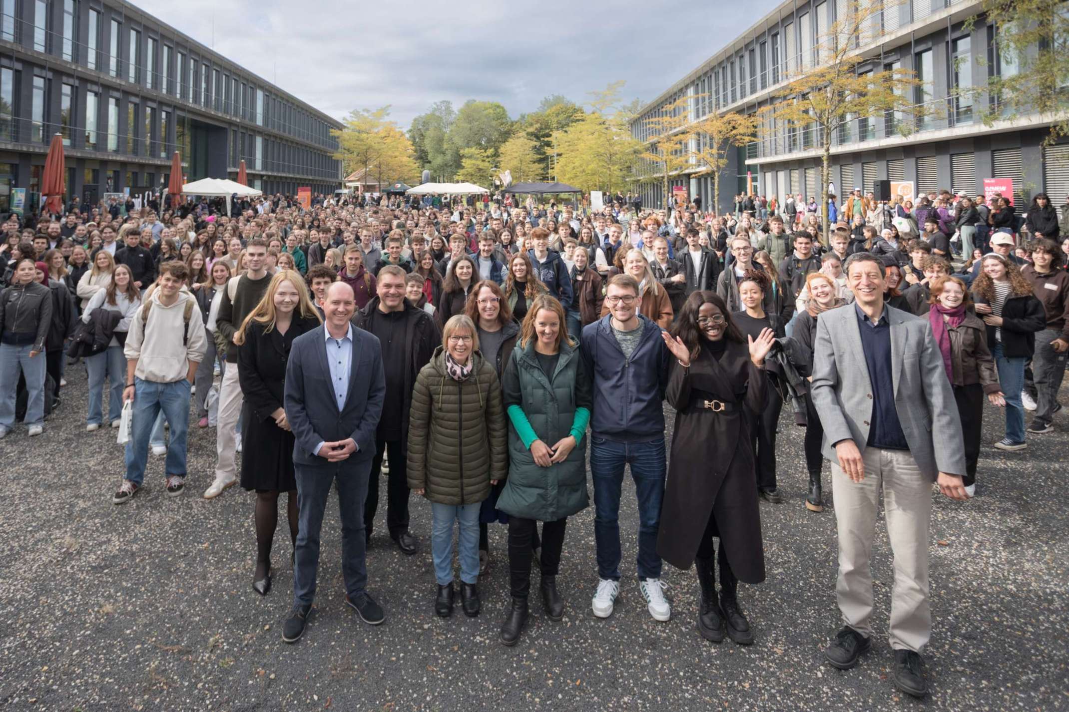 Erstsemesterbegrüßung auf dem Campus am Roten Tor.