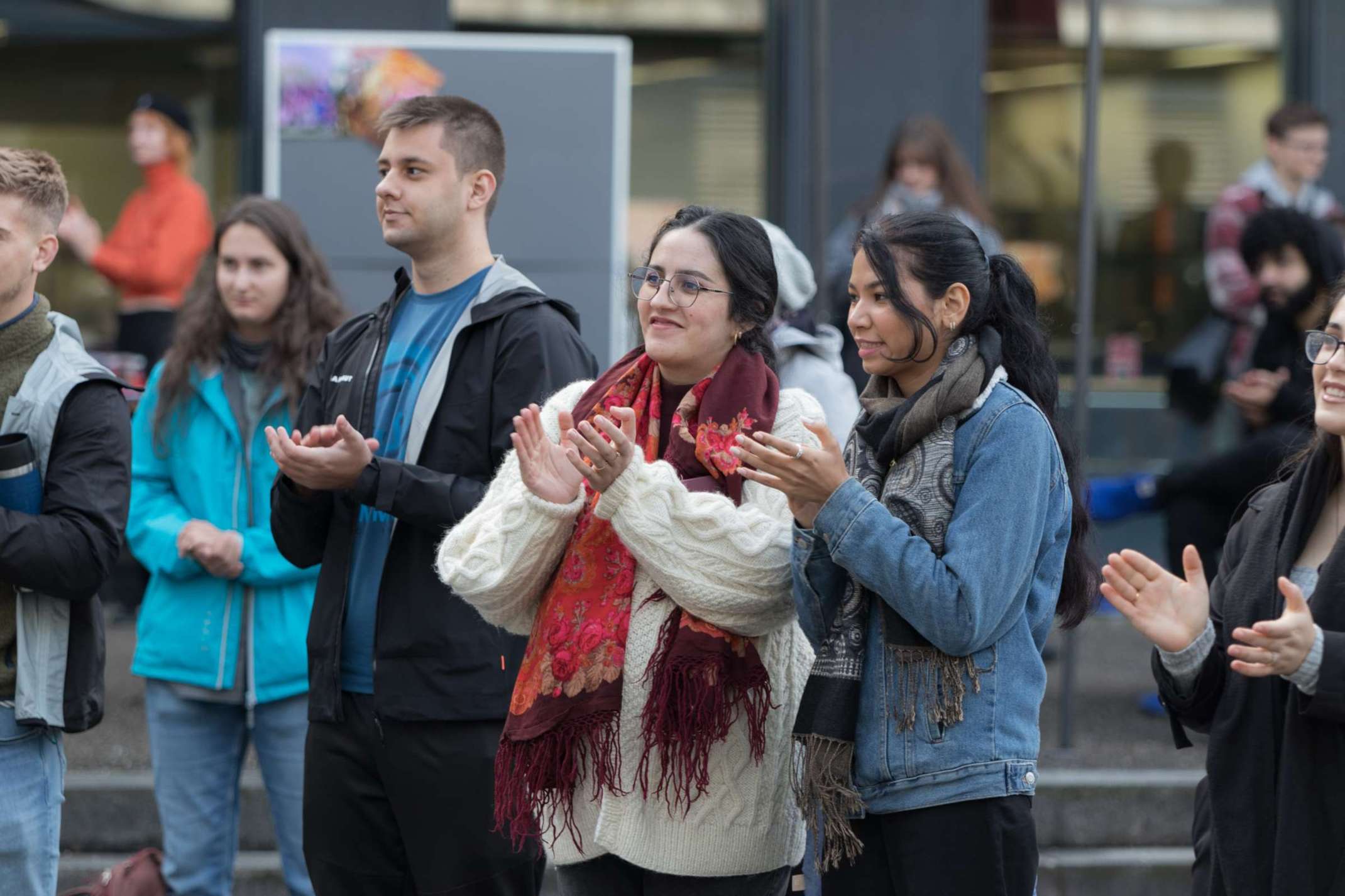 Erstsemesterbegrüßung auf dem Campus am Roten Tor.