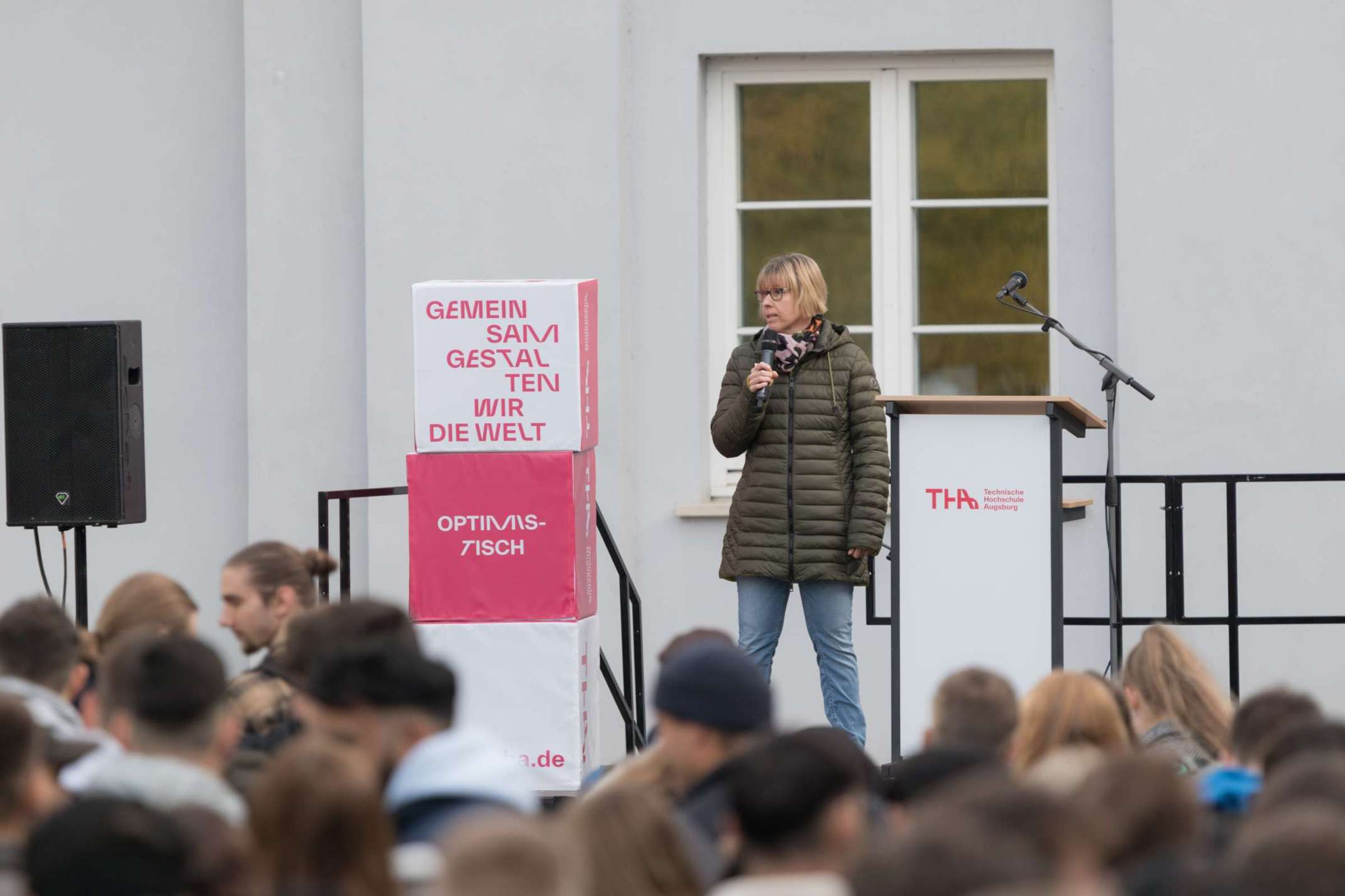 Erstsemesterbegrüßung auf dem Campus am Roten Tor.