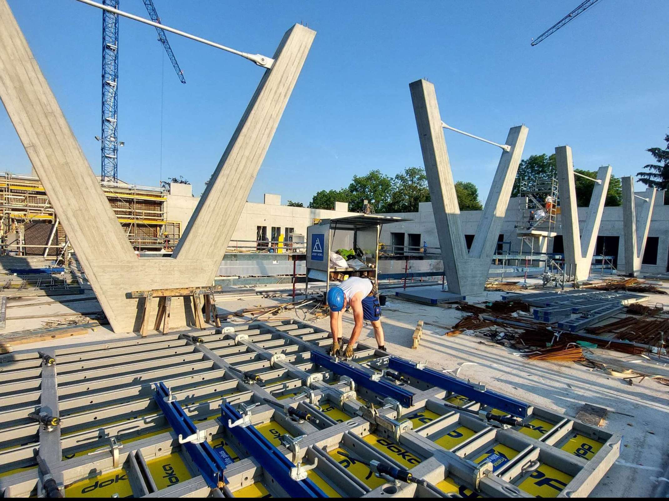 Bauarbeiten am Kombibad Memmingen