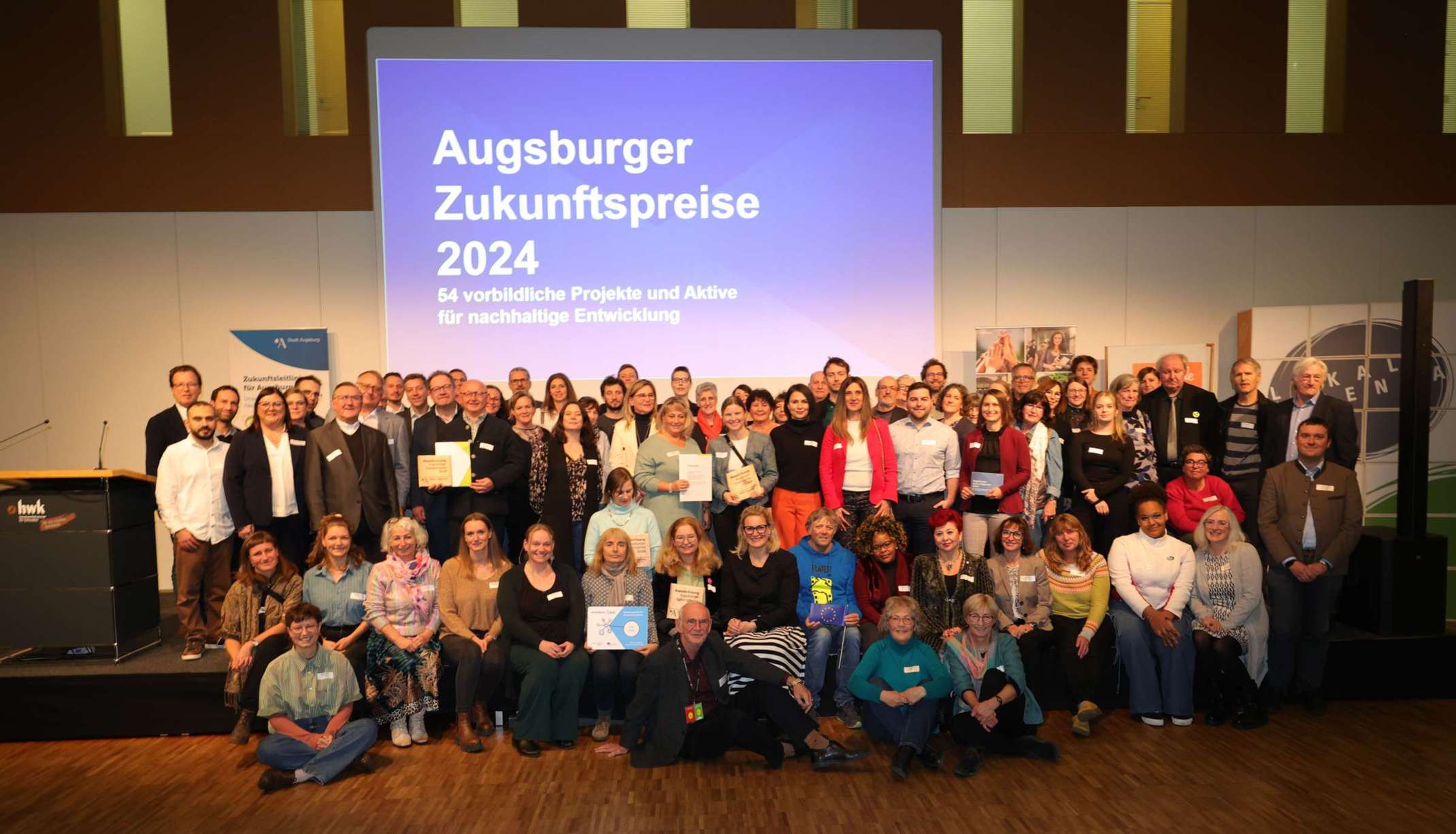 Die Gewinnerinnen und Gewinner des Augsburger Zukunftspreises 2024