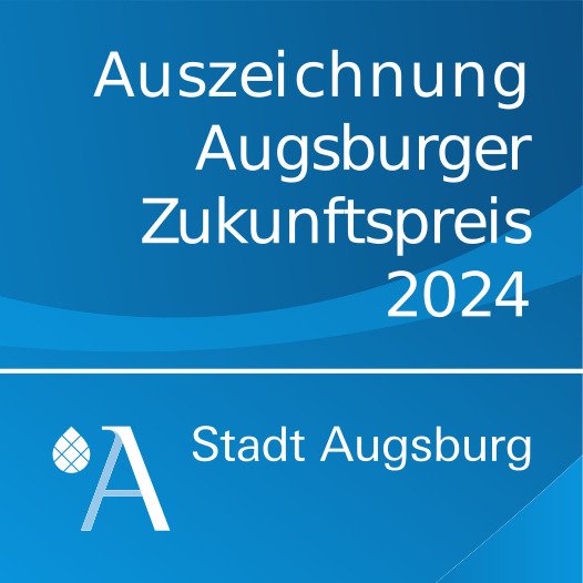 Plakette "Augsburger Zukunftspreis 2024"