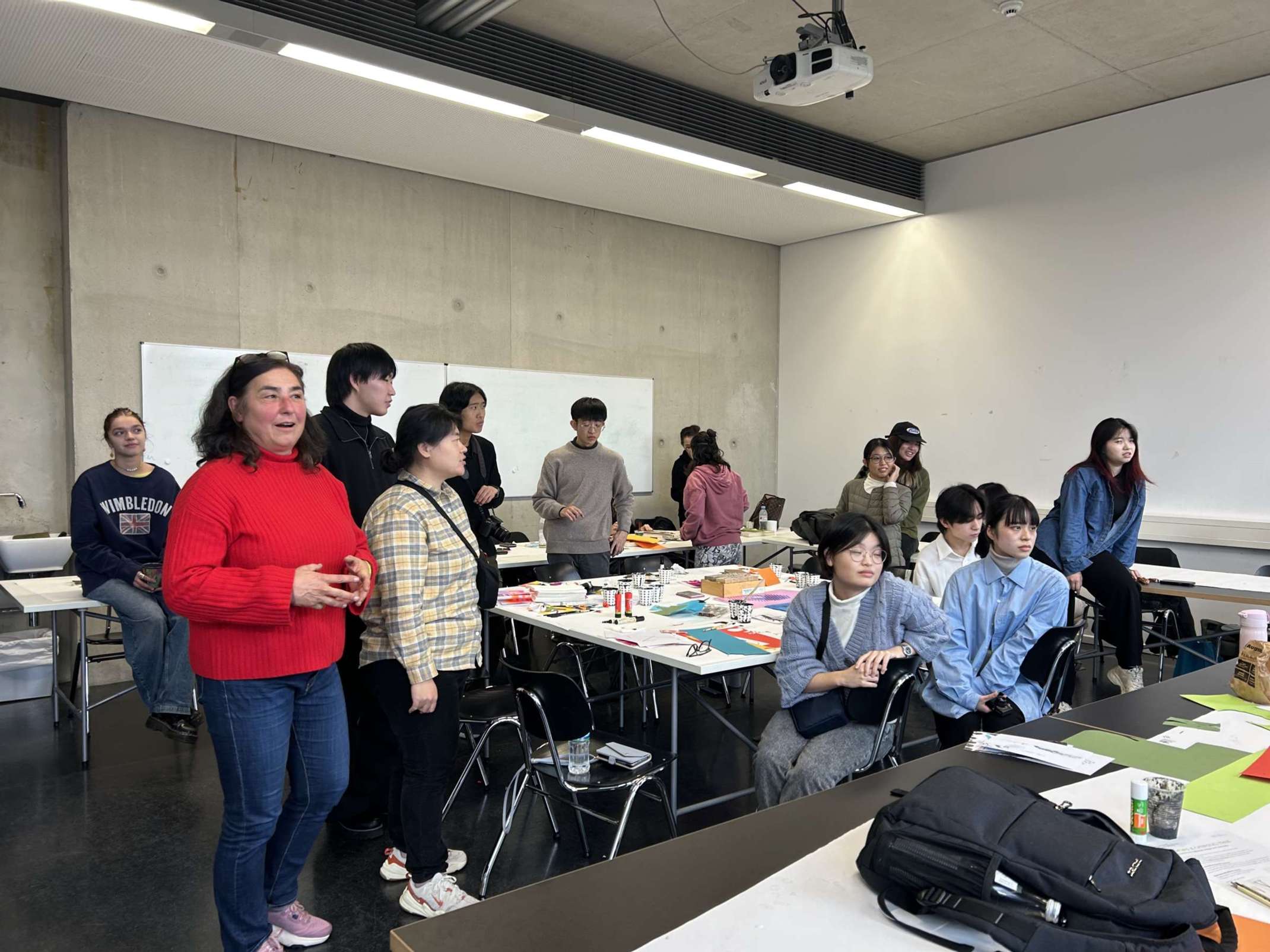 Japanese students take part at the international Creative Studio