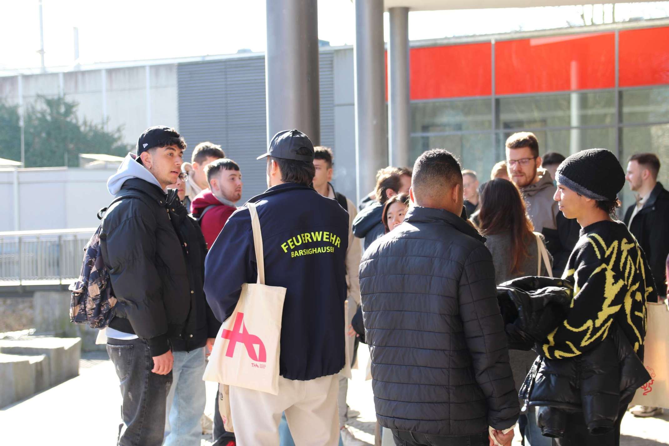 Internationale Studierende bei der Welcome Week.