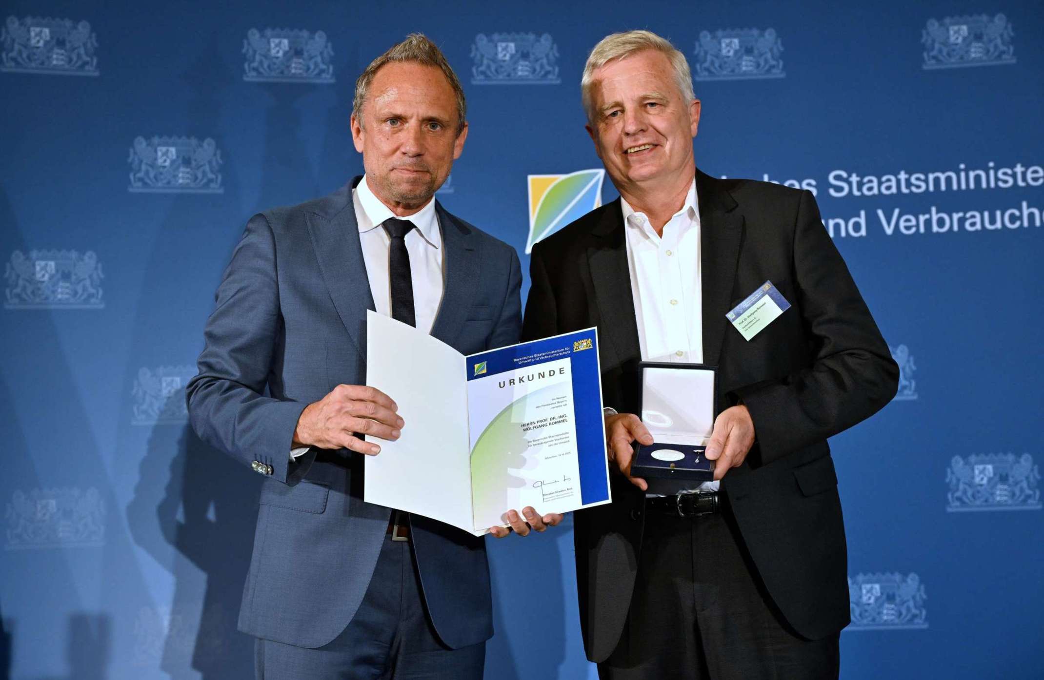 Wolfgang Rommel bei Auszeichnung Wolfgang Rommel bei Auszeichnung