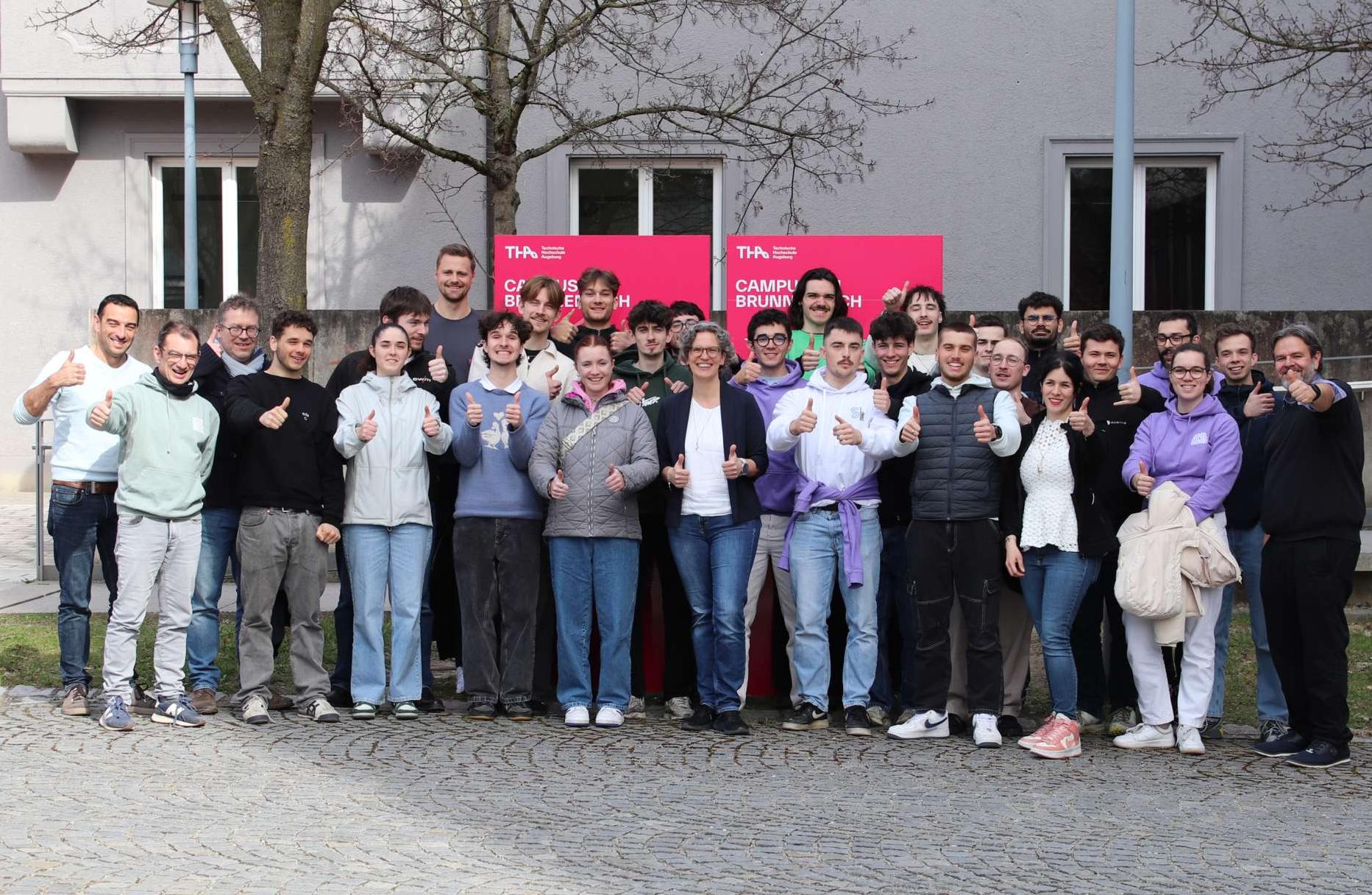 Besuch vom IUT Nantes. Foto: THA Besuch vom IUT Nantes. Foto: THA