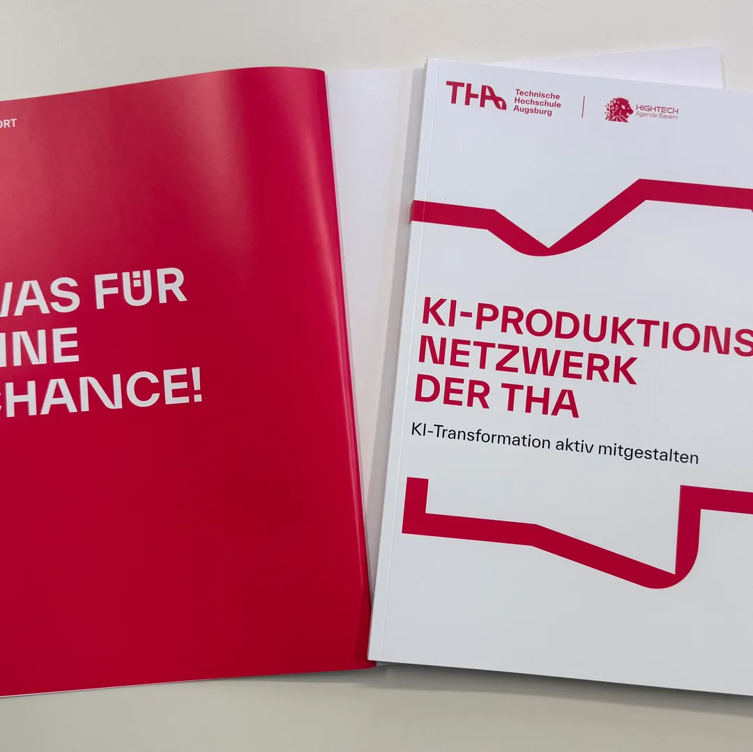 Publikation zur ersten Förderphase des KI-PNW an der THA im schicken Corporate Design der THA