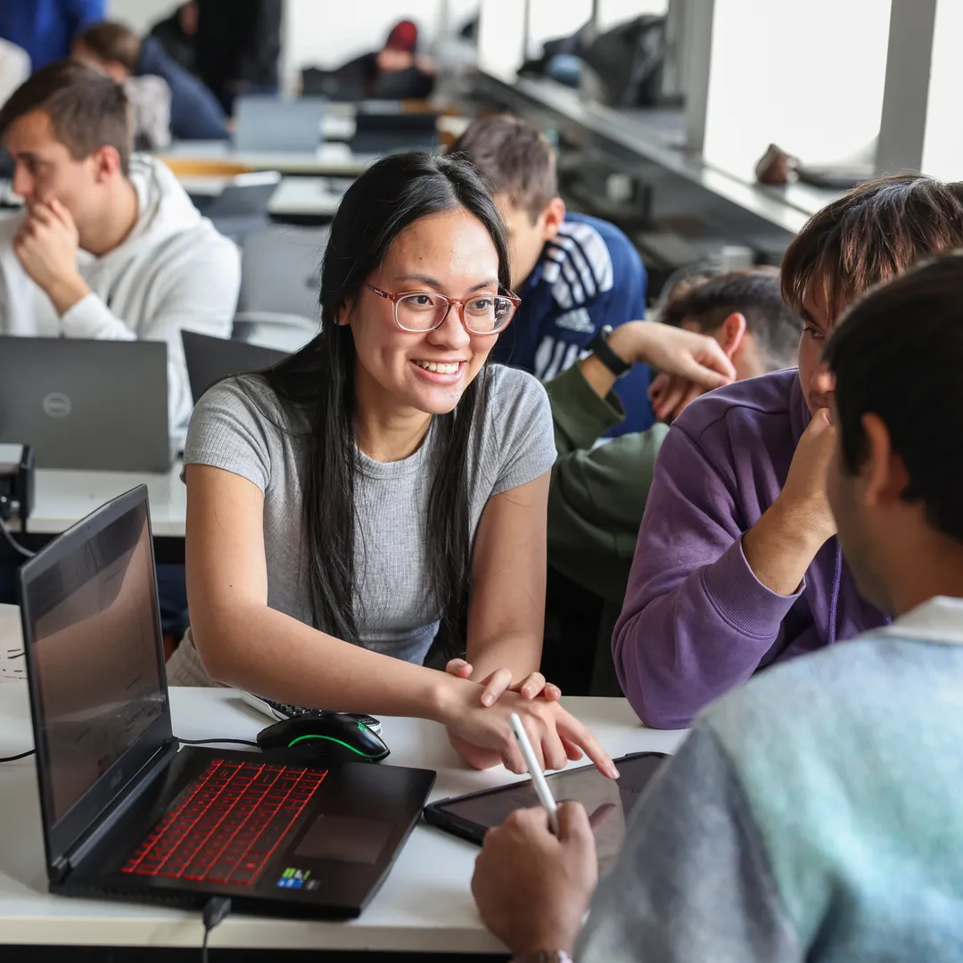 Studierenden im Austausch
