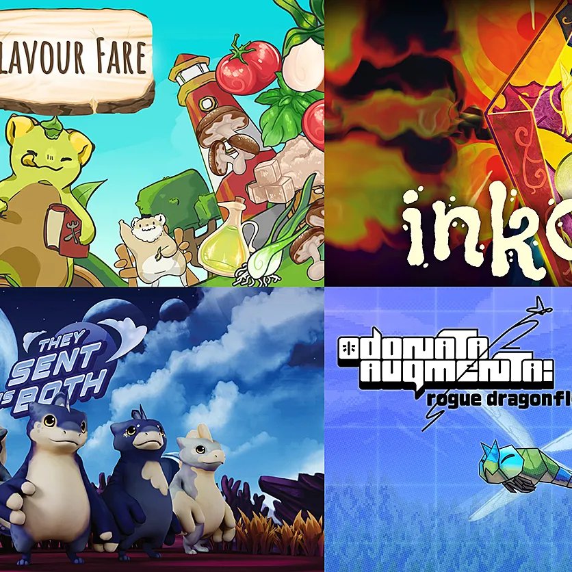 Collage der THA-Spiele, die an der Gamescom 2026 vertreten sind