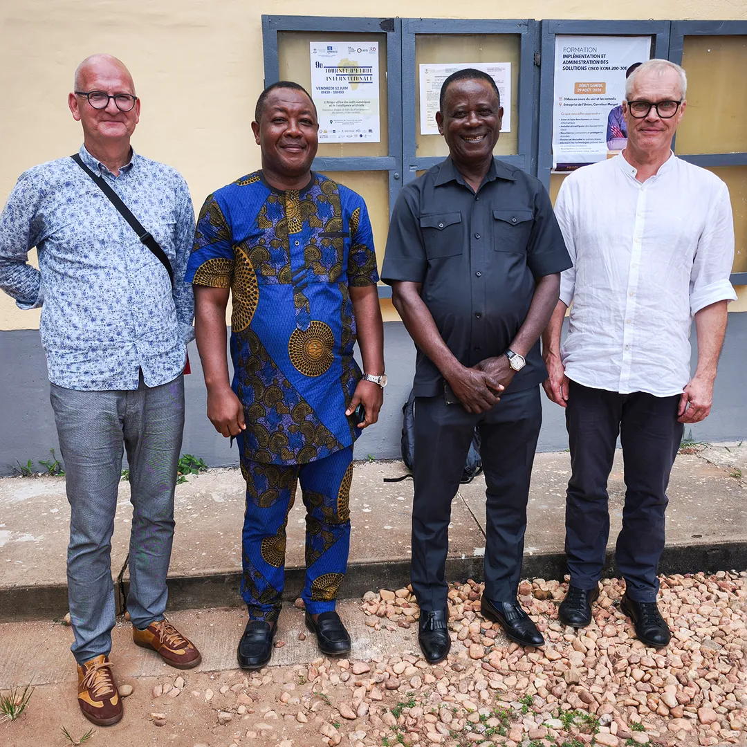Marcus Reppich, Komi Apélété Amou, Kossi Tepe, Hubert Wittreck an der Université de Lomé