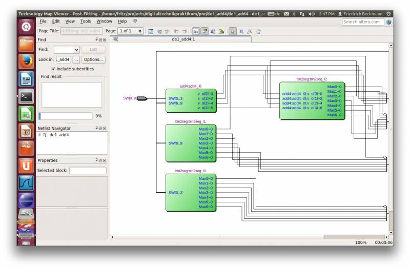  de1_add4 Technology Map Viewer