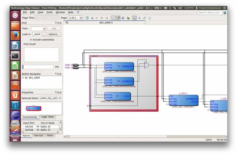  add4 Logic Element Detail