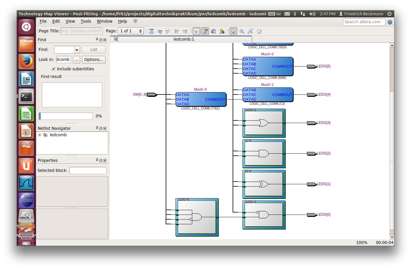  Quartus Technology Map Viewer