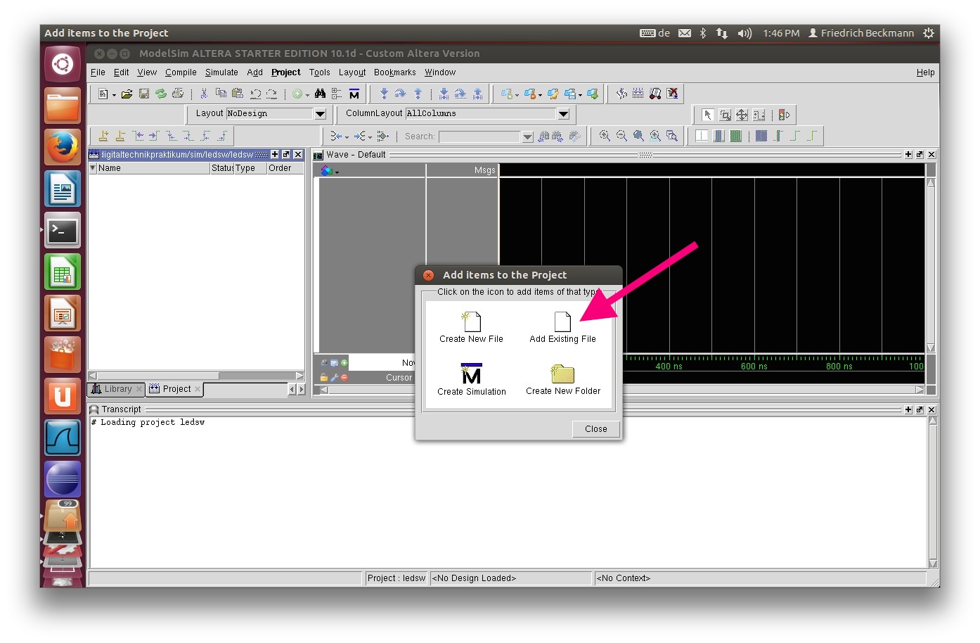  Modelsim Add Existing Files