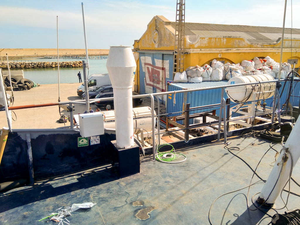 Antenna Ground Box on Alan Kurdi