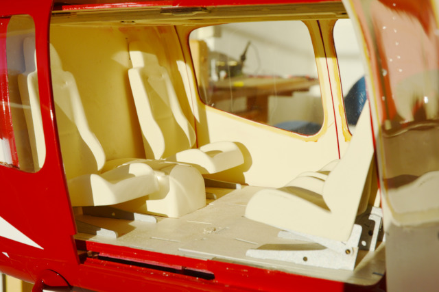 rear seats in the cabin