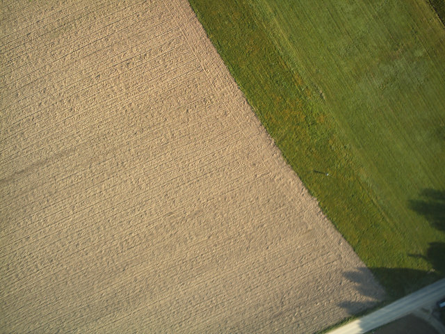 top view of launch site and pilot