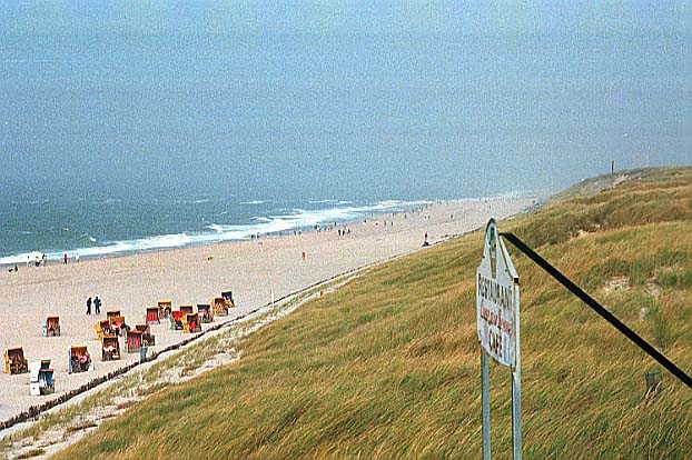 Am Strand bei Westerland