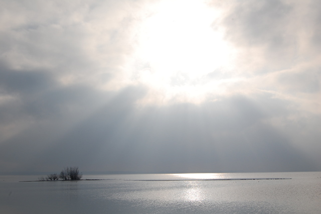 Small island in Lake Chiemsee