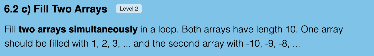 Exercise 6.2c Screenshot