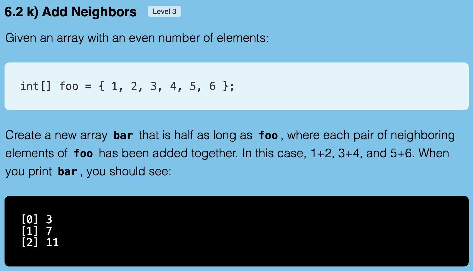 Exercise 6.2k Screenshot
