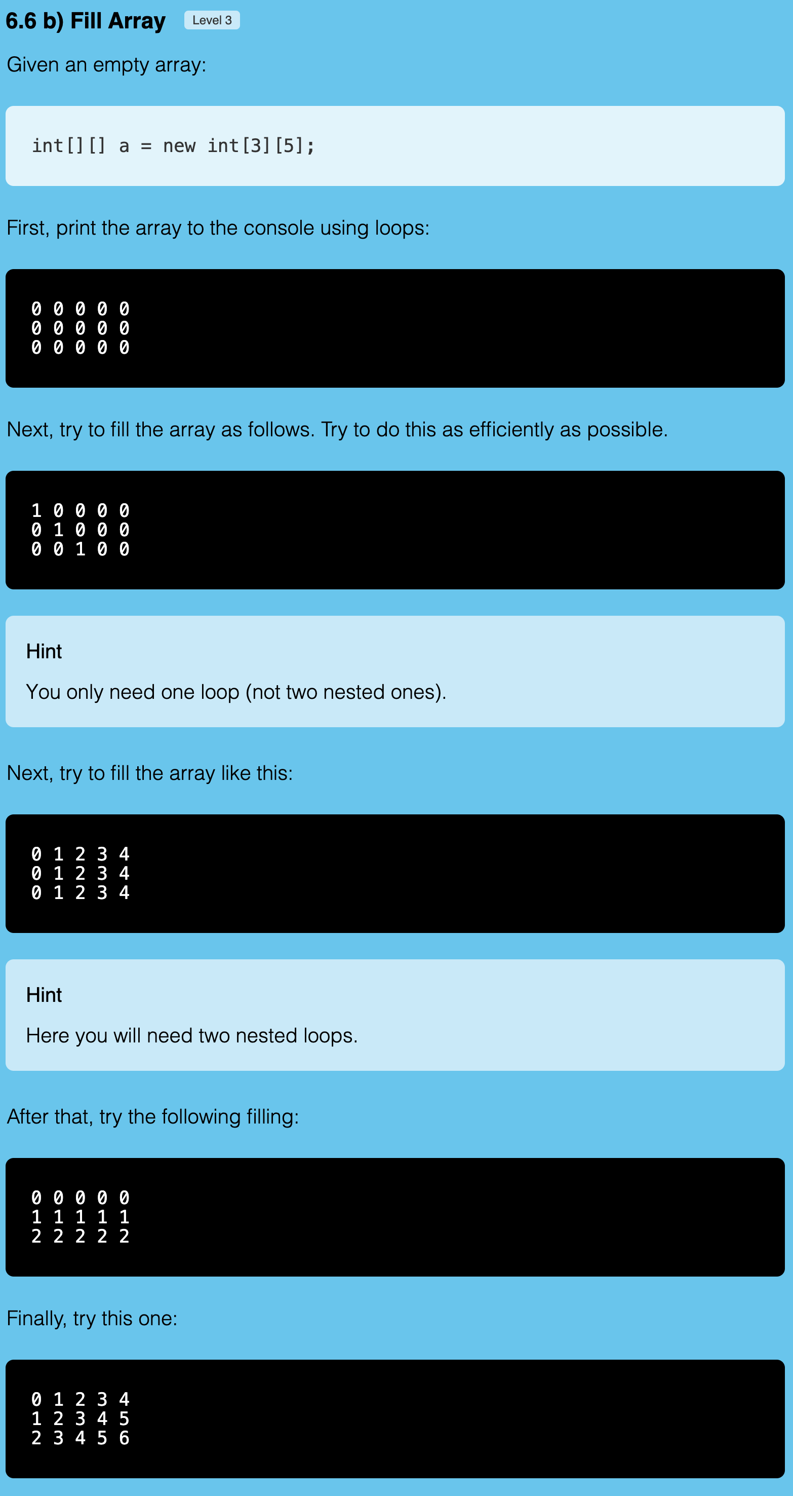 Exercise 6.6b Screenshot