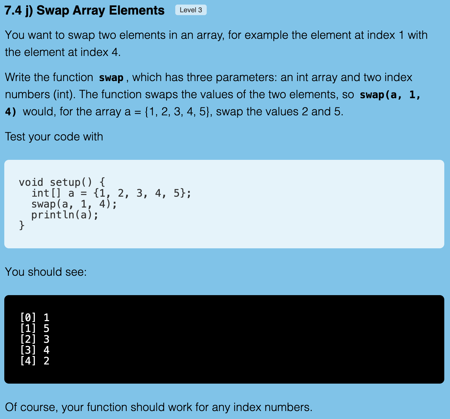 Exercise 7.4j Screenshot